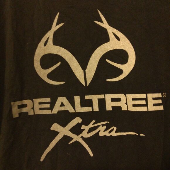 RealTree Xtra Ranger tshirt mens XL Xlarge black short sleeve crew neck deer - Picture 3 of 7